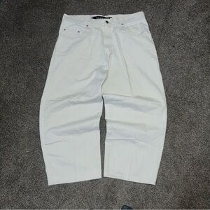Vintage 99’ Silvertab Levi’s Baggy White Jeans Men’s Size 34x30 Hemmed (34x25)